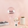 Mini Bunny Flower Box + Lovey Dovey 10″ Bubble Balloon