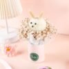 Mini Bunny Flower Box + Lovey Dovey 10″ Bubble Balloon